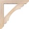 Ekena Millwork Olympic Slat Smooth Bracket w/ Offset Brace, Douglas Fir, 5 1/2"W x 28"D x 28"H BKT0604X28X28OLY06SDF - alternate 2